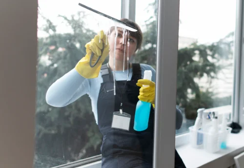Nettoyage de vitres intérieures et extérieures à la Lande-Chasles